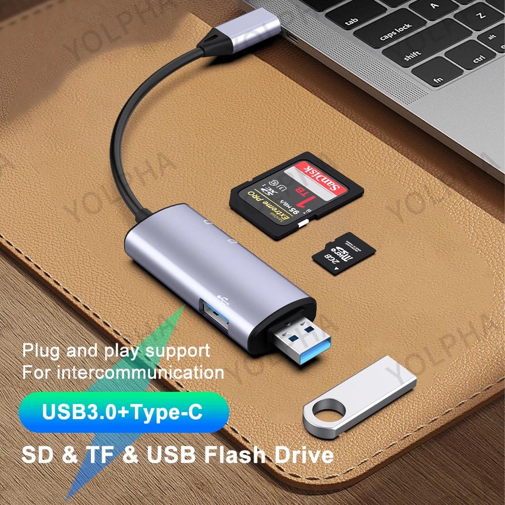 Ʈ ޸ ī , USB 3.0  USB C to SD ũ SD TF SDHC, PC Ʈ ׼,  15  SD ī 